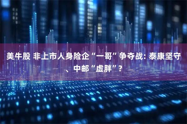 美牛股 非上市人身险企“一哥”争夺战: 泰康坚守、中邮“虚胖”?