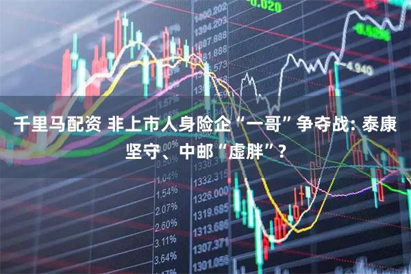 千里马配资 非上市人身险企“一哥”争夺战: 泰康坚守、中邮“虚胖”?